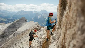Alta Badia 4 Peaks, via ferrata on the Sass dales Diesc